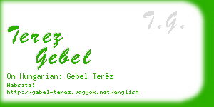 terez gebel business card